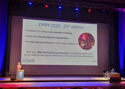 Presentation at EMIM 2026 conference in Ljubljana with speaker on stage