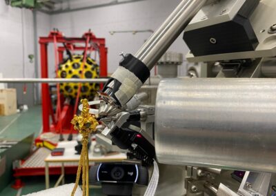 Laboratory setup with accelerator-related equipment at NCSR Demokritos