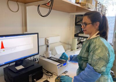 Researcher conducting analysis at NCSR Demokritos