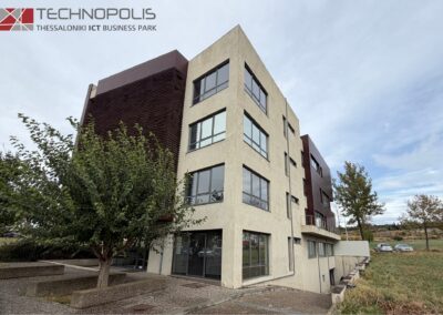 Technopolis ICT Park building in Thessaloniki representing innovation and technology hub