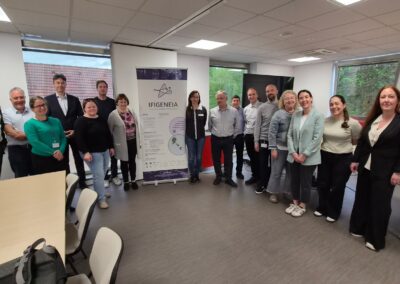 Group photo of IFIGENEIA project participants during partner meeting