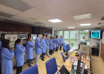 Visitors touring Jožef Stefan Institute during IFIGENEIA-related visit