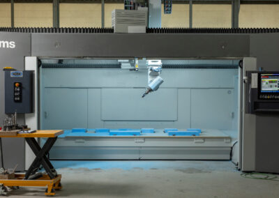 Industrial manufacturing equipment supporting precision engineering activities